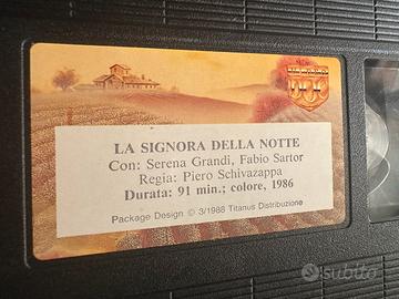 VHS La Signora Della Notte - Serena Grandi (1986)
