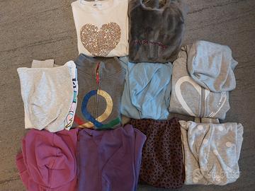 lotto 10 felpe bambina 