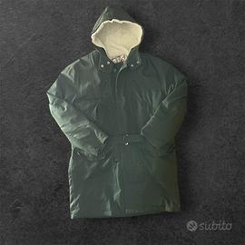 Parka Militare Verde Imbottito Cappuccio Tg 54