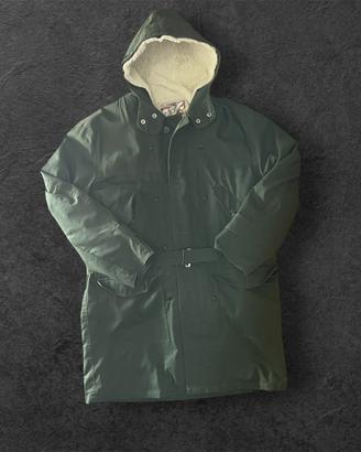 Parka Militare Verde Imbottito Cappuccio Tg 54