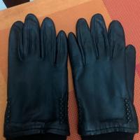 Guanti in pelle nera BATA XL/ L