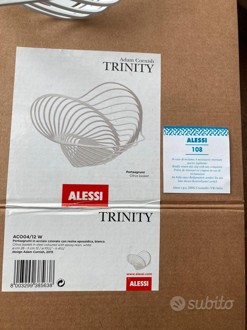 Alessi - Porta agrumi Trinity in acciaio bianco su