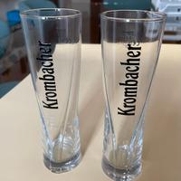 N.2 bicchieri birra Krombacher 200 ml