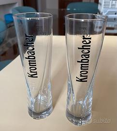N.2 bicchieri birra Krombacher 200 ml