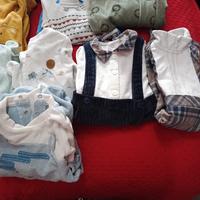 14 Tutine neonato in ciniglia 1/3 mesi