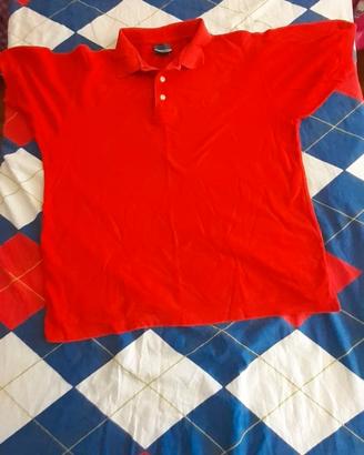 Maglietta polo ISLAND PORT rossa TG. L