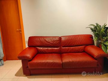 divano letto in vera pelle