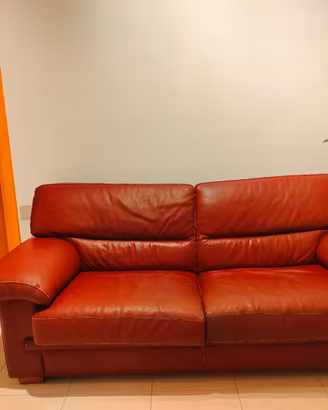 divano letto in vera pelle