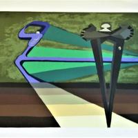 Andra Raccagni - Serigrafia, firmata.