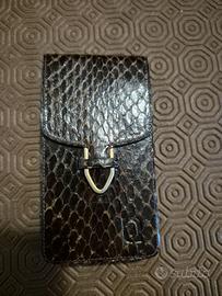 Portasigarette in vera pelle di pitone