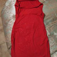 vestito da donna elegante rosso 