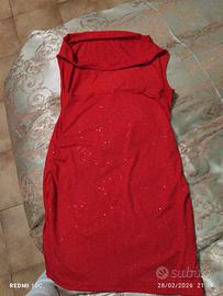 vestito da donna elegante rosso 