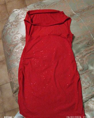vestito da donna elegante rosso 
