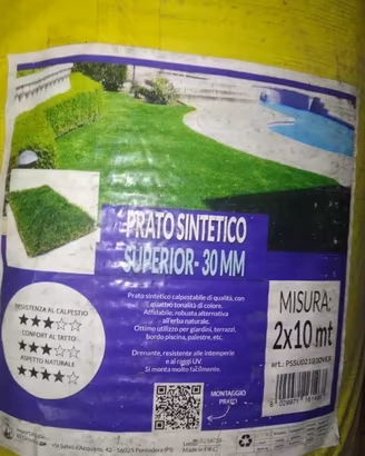 rotolo Prato Sintetic. 3cm 2mtx10mt=20mq (ultimo)