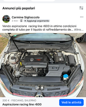 Aspirazione racing line