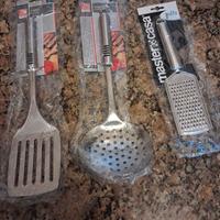 Nr 3 accessori cucina acciaio nuovi