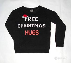 Maglioncino natalizio BLUE MOTION con scritta TG M