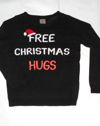 Maglioncino natalizio BLUE MOTION con scritta TG M