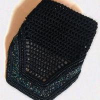 cuffia cavallo glitter e perle