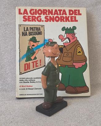 personaggio fumetti anni '60 Beetle Bailey+libro.