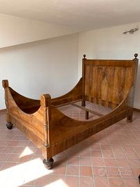 Letto stile impero a barca '850