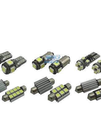 KIT 10 LAMPADE LED INTERNE PER RENAULT MEGANE II 2