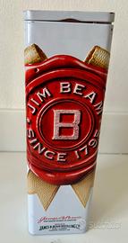 Scatola  Jim Beam latta vintage bourbon USA