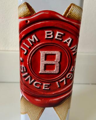 Scatola  Jim Beam latta vintage bourbon USA