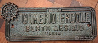 Targa Comerio Ercole Busto Arsizio 