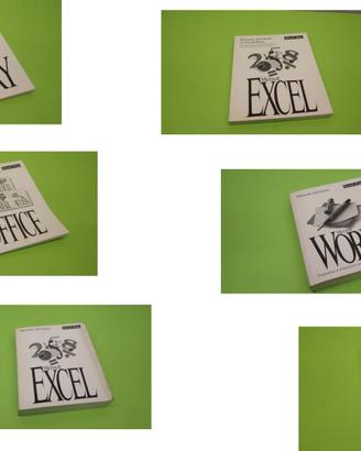 Kit 6 volumi Microsoft relativi ad Office, della