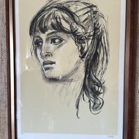 Serigrafia in bianco e nero Alberto Sughi