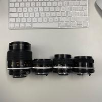 Lenti manuali Nikon: 24mm + 35mm + 50mm + 105mm