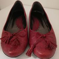Ballerine rosse pelle