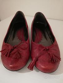 Ballerine rosse pelle