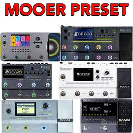 Preset per Mooer GE1000, GE300, GE250, GE200 GE150