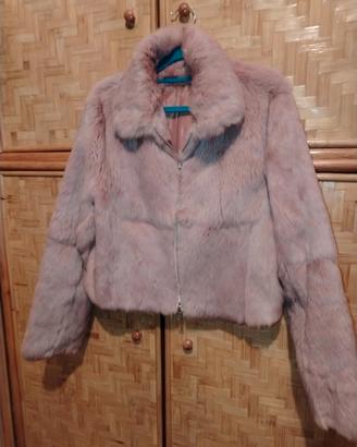 giacca in Lapin rosa tg S 