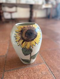 Vaso in Porcellana con Girasole – 23 cm