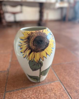 Vaso in Porcellana con Girasole – 23 cm