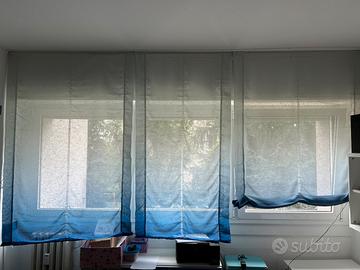 Tende a pacchetto azzure per interno largh. 115 cm