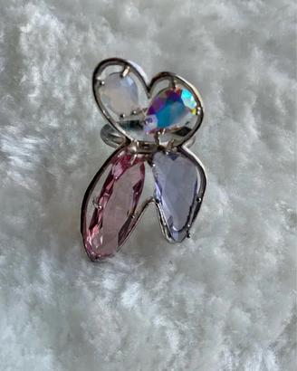 Anello pietre colorate a farfalla CRISTIAN LAY