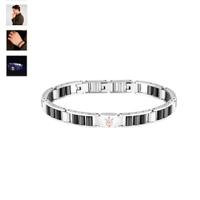 bracciale acciaio ceramica Maserati 