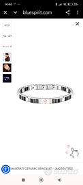 bracciale acciaio ceramica Maserati 