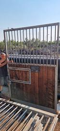 Box per cavalli da interno 3x3 legno e ferro 
