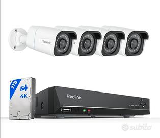 Reolink 4K PoE Kit Videosorveglianza Esterno