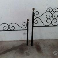 letto singolo in ferro battuto 