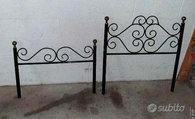 letto singolo in ferro battuto 
