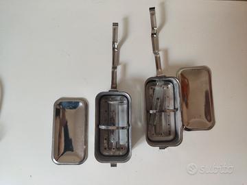 Scatole mediche vintage con siringhe