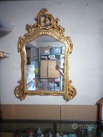 specchiera foglia oro