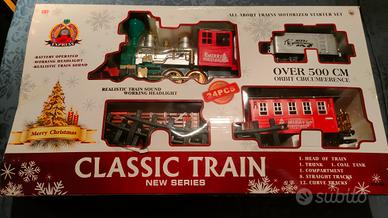 Trenino natalizio con rotaia pista Elettrica