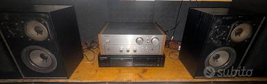 Amplificatore Sony con diffusori Quadral
